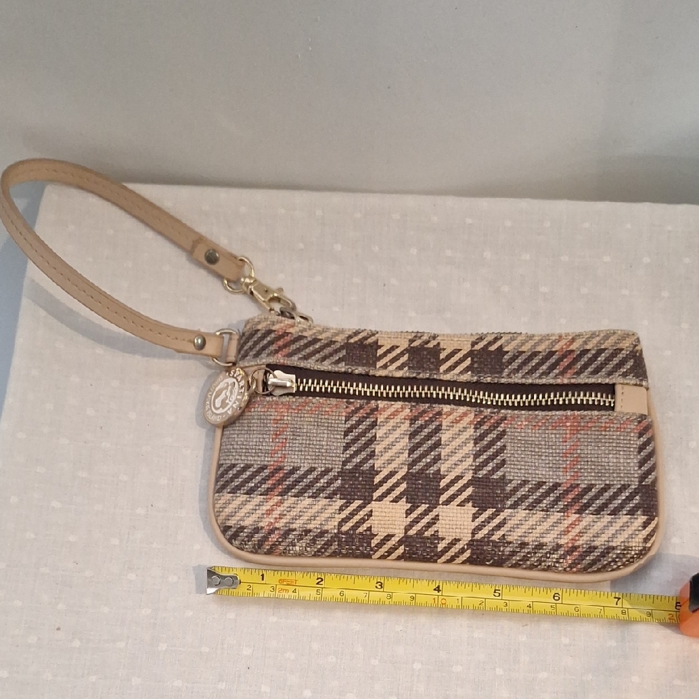 Spartina 449 Plaid Wristlet with Charm